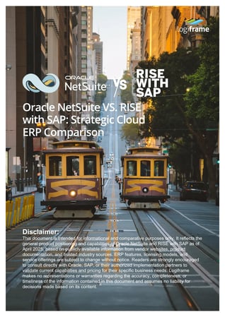 Oracle NetSuite vs. RISE with SAP Comparison
